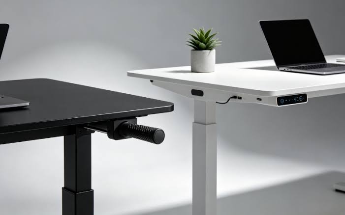 Electric Standing Desk vs Manual Crank Standing Desk Comparison